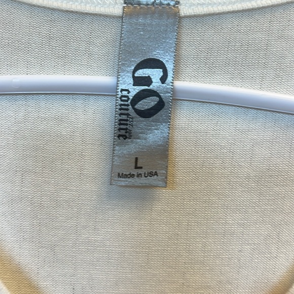 Like New! Go Couture LOVE top. Size large. - Picture 2 of 5